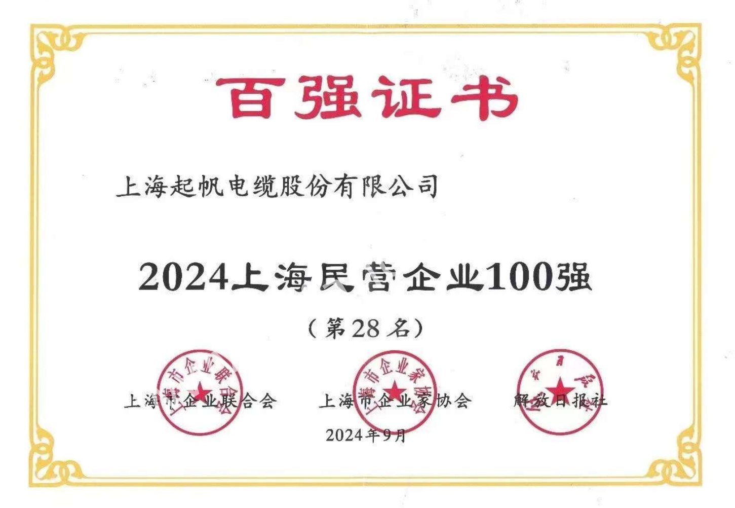 2024上海民营企业第28名
