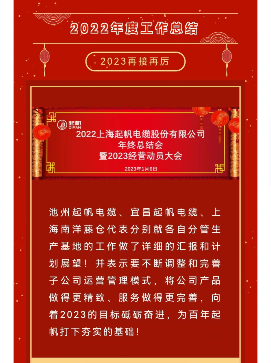 起帆电缆-2022年终总结会(图4)